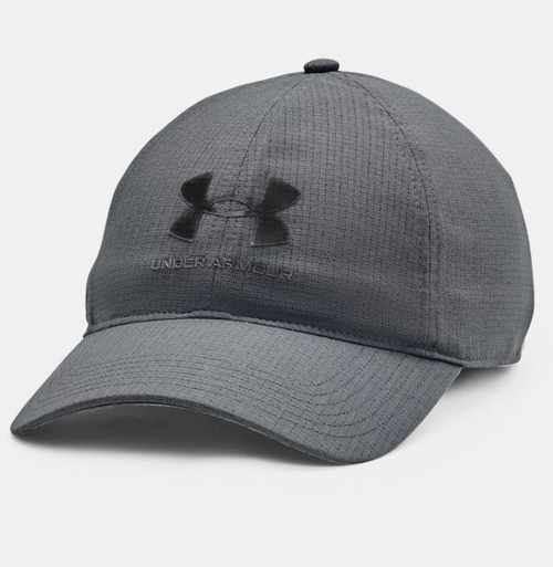 Under Armour Iso Chill ArmourVent Adjustable Hat Pitch Gray Mens