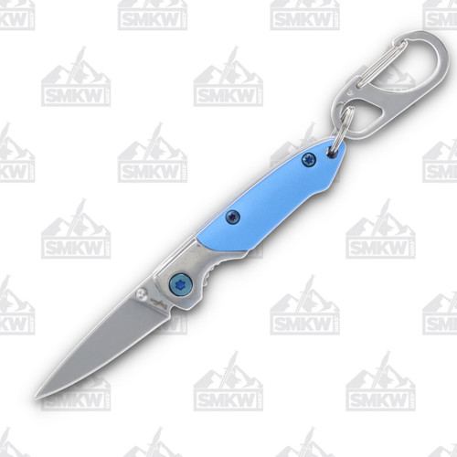 Brighten Blades Linerlock Keychain Blue (Oyster Cult) Handle
