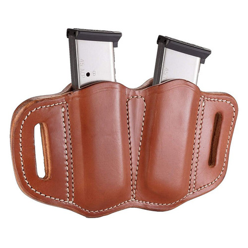 1791 Gunleather Mag 2.1 Double Mag Holster Single Stack Brown