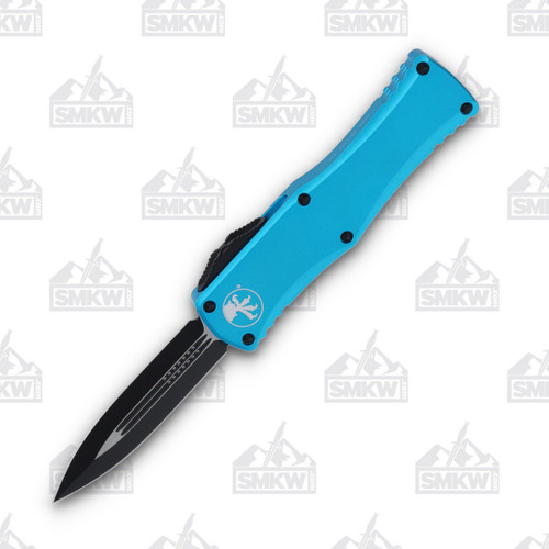 Microtech Hera OTF DE Automatic Knife 3.08in Plain Edge Turquoise
