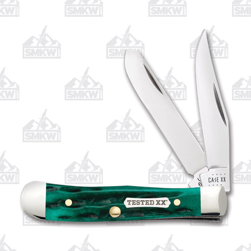 Case Jade Kinfolk Jigged Bone Tiny Trapper Folding Knife