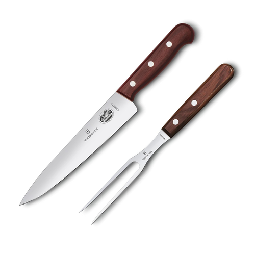 Victorinox 2-Piece Rosewood Carving Knife & Fork Set