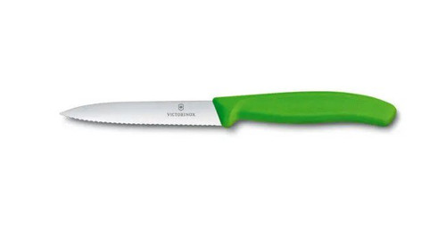 Victorinox 4" serrated Paring Knife Green