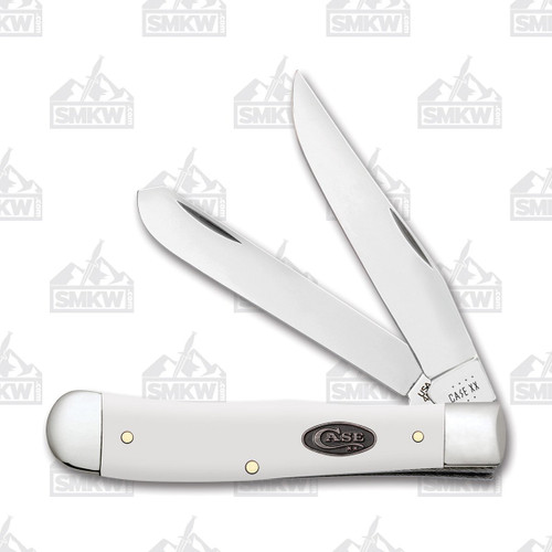 Case White Smooth Synthetic Trapper Folding Knife