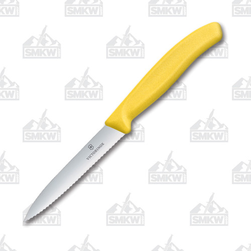 Victorinox Classic 4" Wavy Paring Knife Yellow