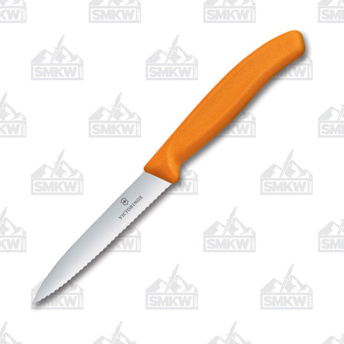 Victorinox Classic 4' Wavy Paring Knife Orange
