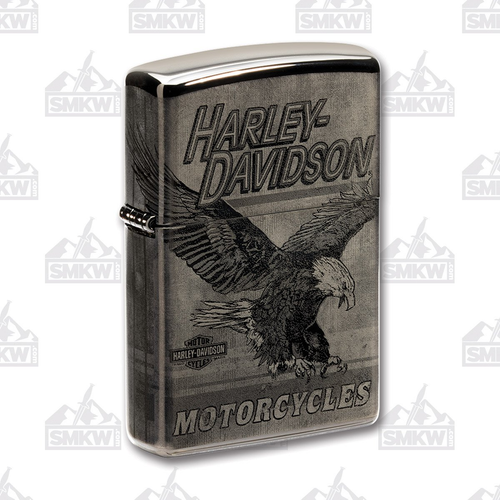 Zippo Harley-Davidson High Polish Black 360 Lighter