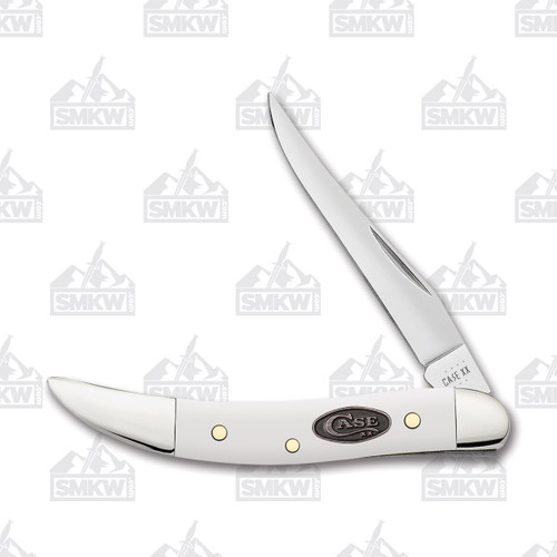 Case White Synthetic Small Texas Toothpick Folding Knife