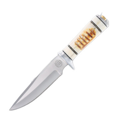 Frost Chipaway Cutlery Seven Lakes Torched Bone Hunter Fixed Blade Knife