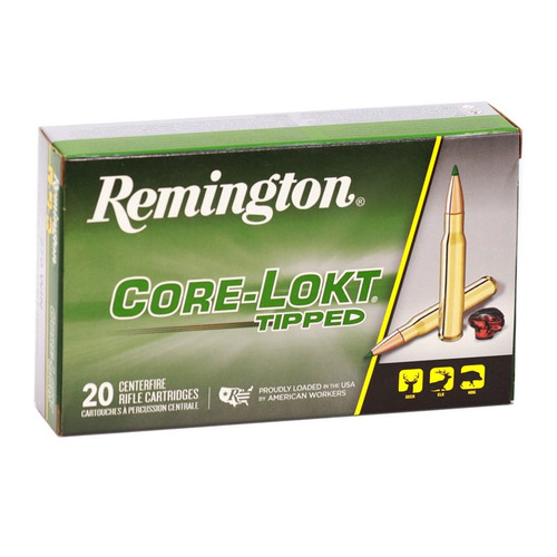 Remington Core-Lokt Tipped .270 Win 130gr Polymer Tip Brass 20rd Box