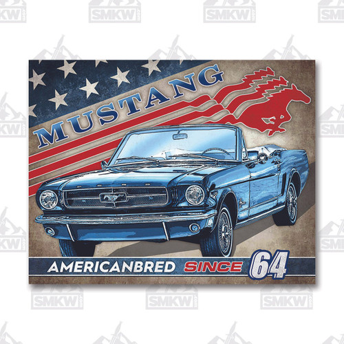 Mustang American Bred Tin Sign