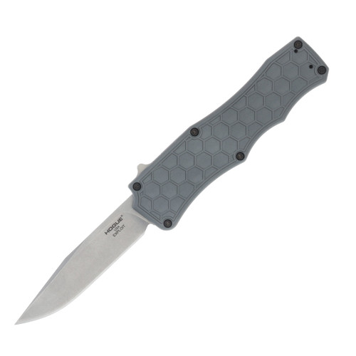 Hogue Exploit 3.5 Stonewash Clip Point Gray Handle AUHG34052