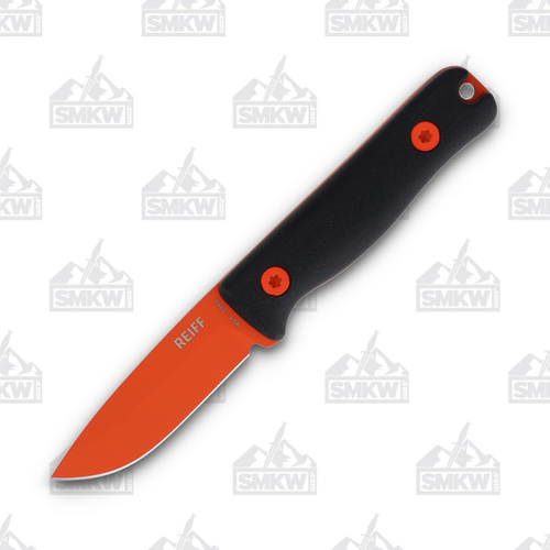 Reiff F3XC Hi-Vis Orange Black G-10 (Black Kydex Sheath)