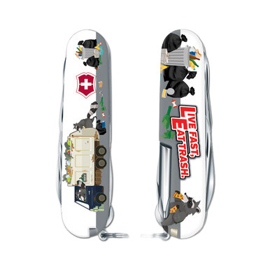 Victorinox Tinker Swiss Army Knife Trash Panda Garbage Truck SMKW Special Design