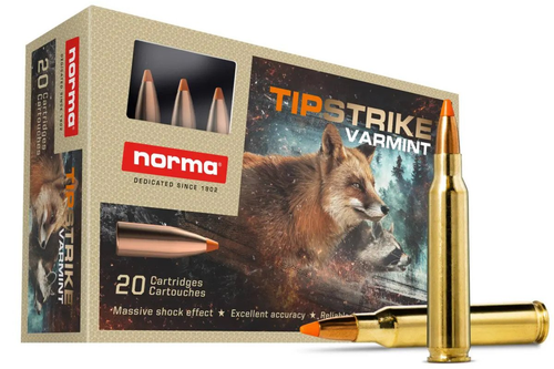 Norma 223 Remington Ammunition 55 Grain Tipstrike-Varmint 20 Rounds