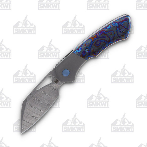 Olamic Whippersnapper BL iSolo Damasteel TiMascus Sheepsfoot