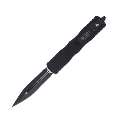 Microtech Dirac Delta OTF Auto D/E Knife Black 3.75in Part Serr Dagger