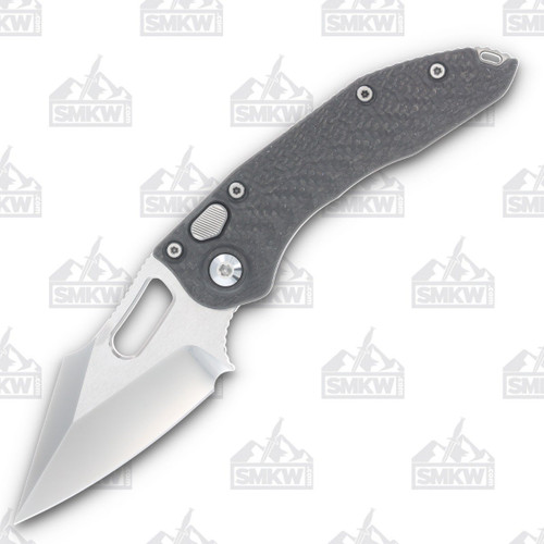 Microtech Marfione Borka Custom Stitch CF - 3.62 Diamondwash Harpoon Plain