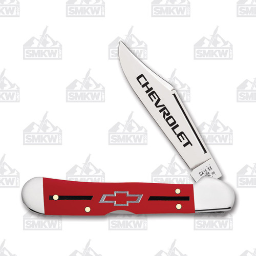 Case Chevrolet Red Synthetic Mini CopperLock Folding Knife