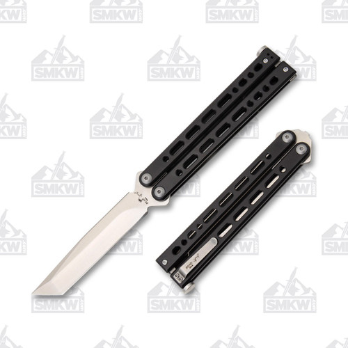 Bear & Son 4" Balisong Butterfly Knife (Tanto | Black)