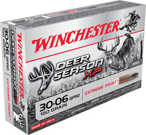 Winchester 30-06 Euro Deer XP Ammunition 150 Grain Polymer-Tipped Extreme Point 20 Rounds