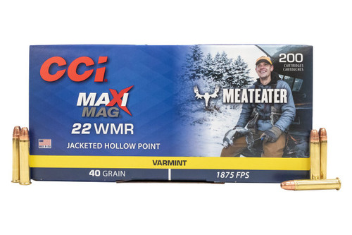 CCI Maxi Mag Meateater 22 WMR Ammunition 40 Grain 200 Rounds jHP