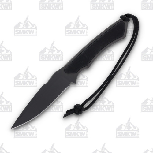 Spartan Blades Phrike Fixed Knife 4.25in Plain Black DLC Drop Point 1