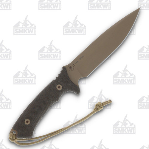 Spartan Blades Harsey Difensa Green Micarta (Tan Nylon Sheath)