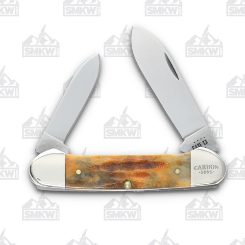 Case Smoky Valley Sunset Autumn Bone Canoe Folding Knife