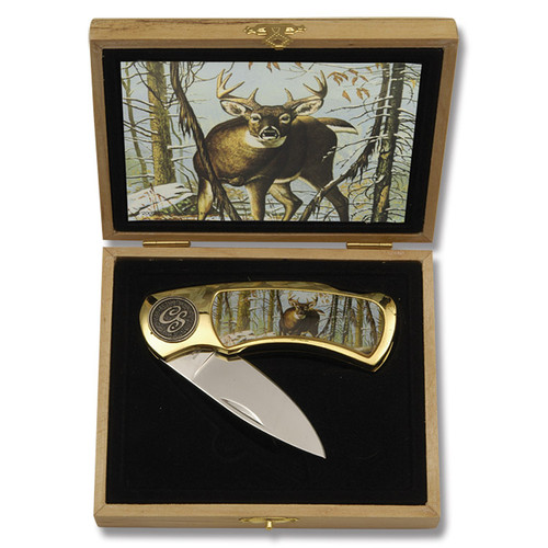 Collector Series Lockback Folding Knife with Wood Display Box - Buck