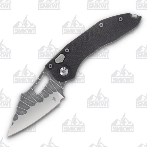 Microtech Marfione Borka Custom Stitch Carbon Fiber Stonewash