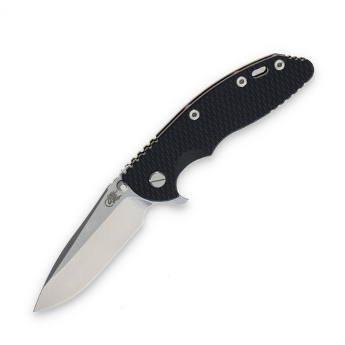 Hinderer Eklipse 3.5 Framelock Folding Knife Stonewash Spear Point S45VN Black G-10/Bronze Titanium KXM35SPEBLK