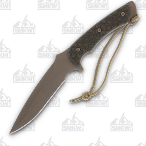 Spartan Blades Ares Fixed Blade Knife FDE Green Micarta