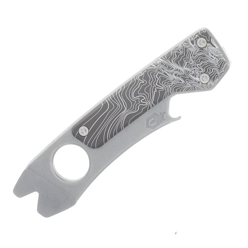 Gerber Chonk Topographical Black Aluminum Pocket Pry Tool G4145