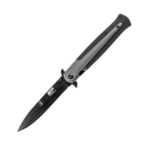 Smith & Wesson M&P Folding Knife Gray & Black Stiletto