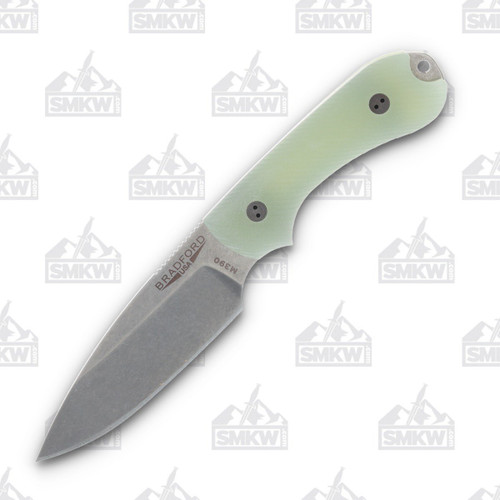Bradford Guardian 3 Fixed Blade (3D Microtextured Ghost Natural Jade G-10)