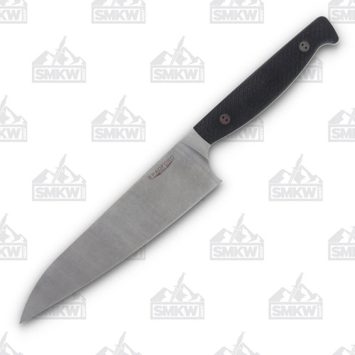 Bradford 8" Chef's Knife 3D Microtextured Black G-10