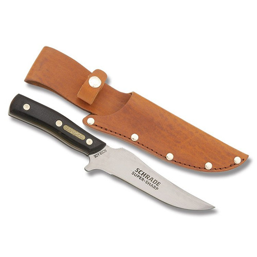 Old Timer Brown Sawcut Deerslayer Fixed Blade Knife
