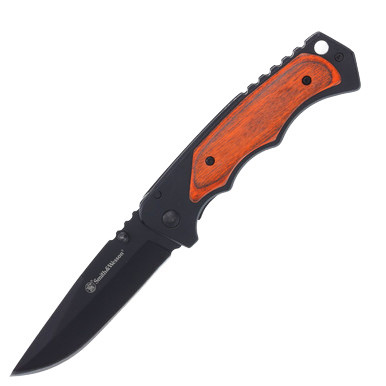 Smith & Wesson Wood Black Coated Folder 1147091