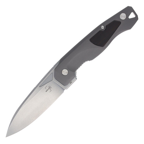 Boker Plus Aluma Folding Knife 3.58in Stonewash Drop Point Blade