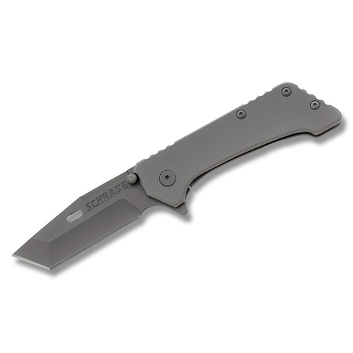 Schrade Gray Tanto Folding Framelock Knife