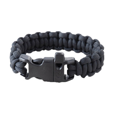 Combat Ready 8" Black Survival Bracelet