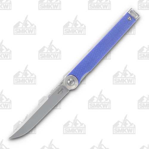 Boker Kaizen Folding Knife Satin S35VN Blue G-10 SMKW Exclusive