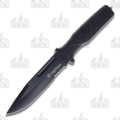 Smith & Wesson Search and Rescue 5.91in Black Tanto Fixed Blade Knife