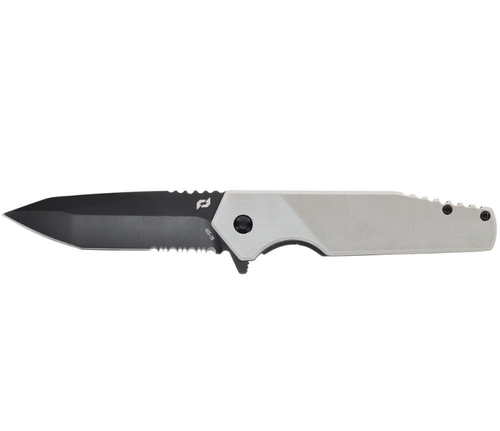 Schrade Shudder Assisted Opening Folding Knife 3.5in Tanto Blade White