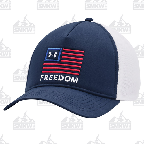 Under Armour Freedom Trucker Cap Academy Blue Mens One Size