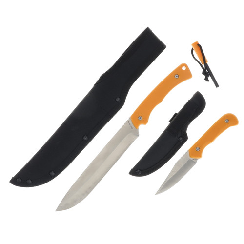 Uncle Henry Bowie Knife, Skinner Fixed Blade Knife and Fire Starter Set 1183293