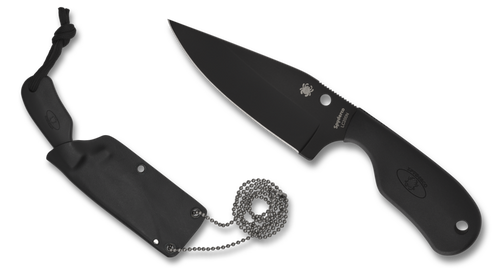 Spyderco Subway Fixed Blade Bowie 2.8in Plain Edge GRN Handle