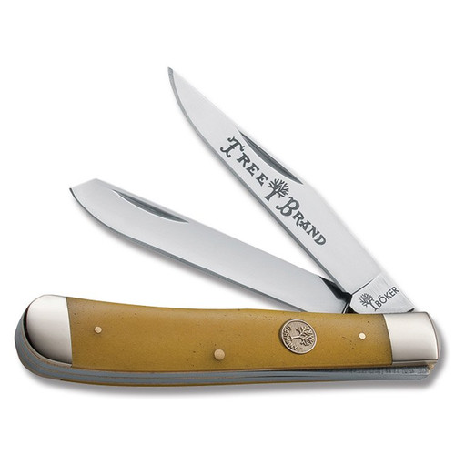 Boker Traditional Trapper Yellow Bone Pocket Knife