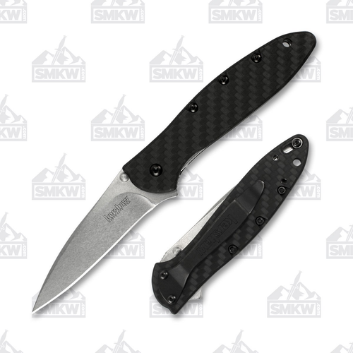 Kershaw Leek Spring-Assisted Linerlock Folding Knife (Carbon Fiber)